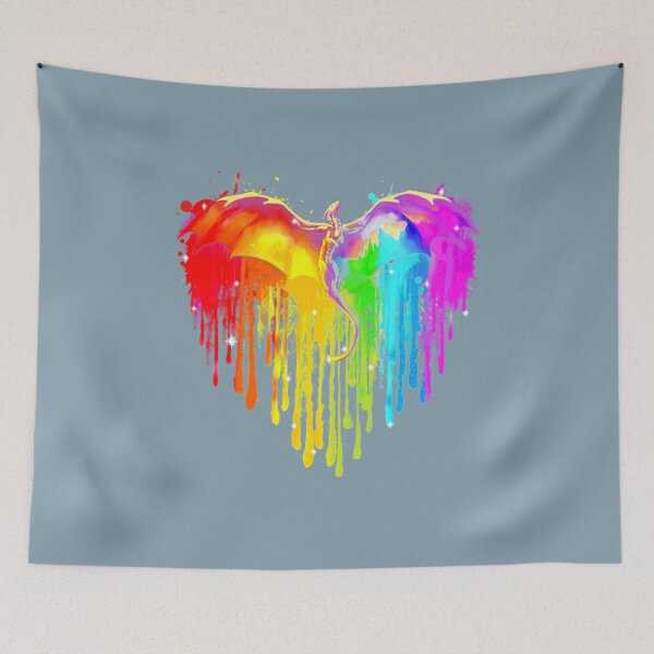 Artikelvorschau, Drache LGBT Herz Aquarell entworfen und verkauft von EleaseMaltais.