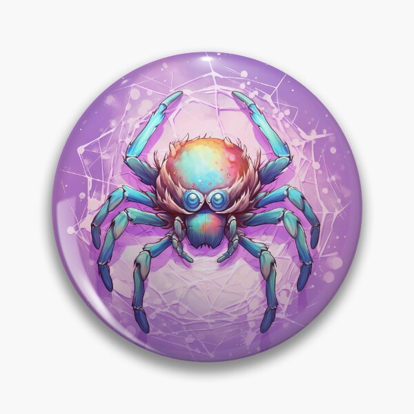 Item preview, Whimsical Web: A Detailed Spider Illustration in Studio Ghibli Style with Pastel Tetradic Colors designed and sold by ShopWilPrints.