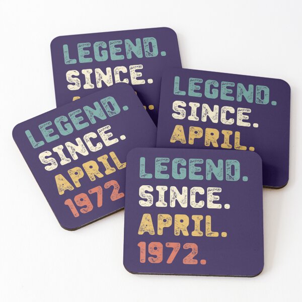 Item preview, 50 Years Old 	 Legend Since April 1972 50th Birthday 	 	 designed and sold by adzwtghfz7.