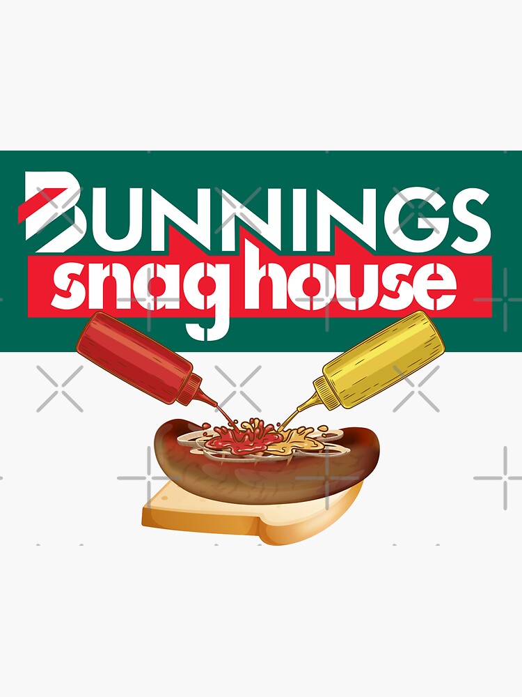 Bunnings Snaghouse Sticker For Sale By Meh Ink Redbubble   Bg,f8f8f8 Flat,750x,075,f Pad,750x1000,f8f8f8.u5 