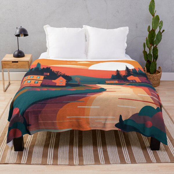 Item preview, Sunset River Town designed and sold by duke818.