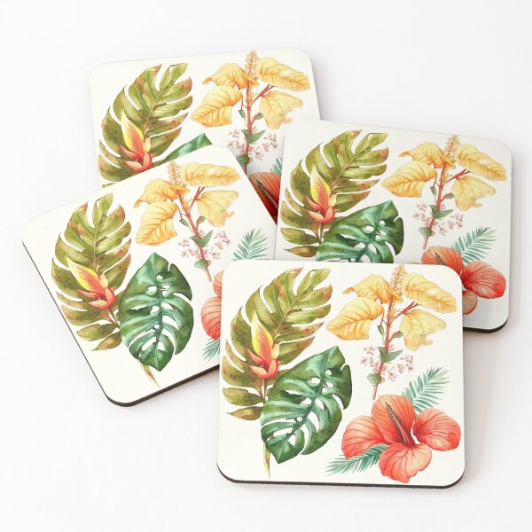 Item preview, Tropical Plants Flowers and Leaves s3 designed and sold by iCherryRed.