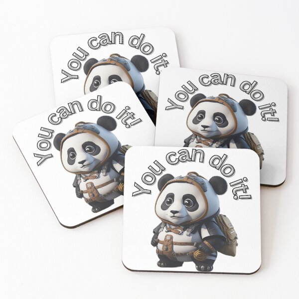 Item preview, Copy of Cute Little Panda Scout You can Do It  designed and sold by CreativeDecals.