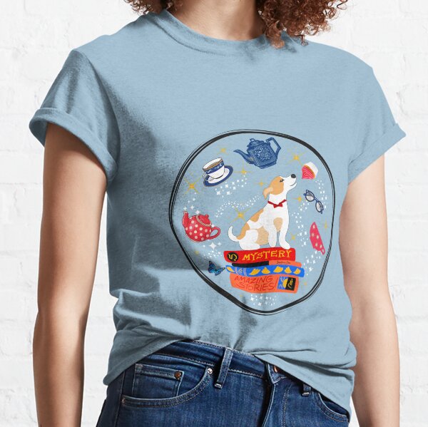 Book, Dogs, Tea, Repeat (transparent) Classic T-Shirt