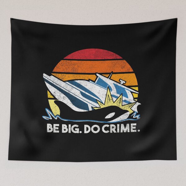 Item preview, Killer Whales Attack Boats - Be big. Do crime. designed and sold by abowersock.