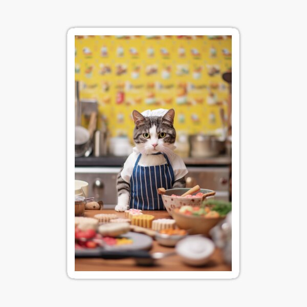 Item preview, Chef Cat Cooking designed and sold by Juli M..
