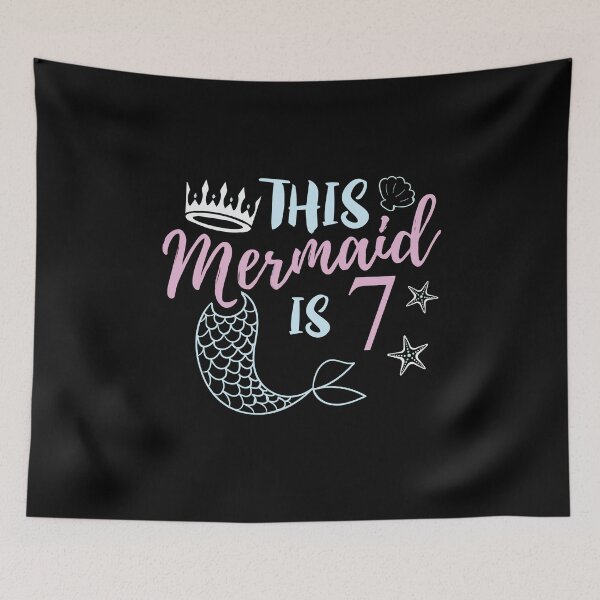 Item preview, This Mermaid Is 7 Year Old Birthday Girl  designed and sold by BUBLTEES.