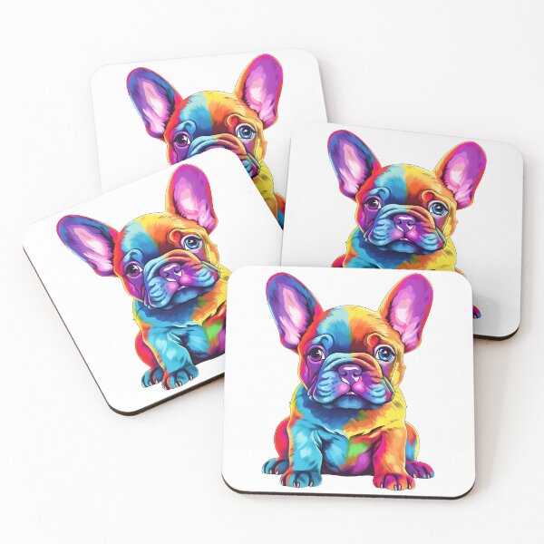Item preview, Colorful French Bulldog Puppy 04 designed and sold by ARTficiallyAnon.