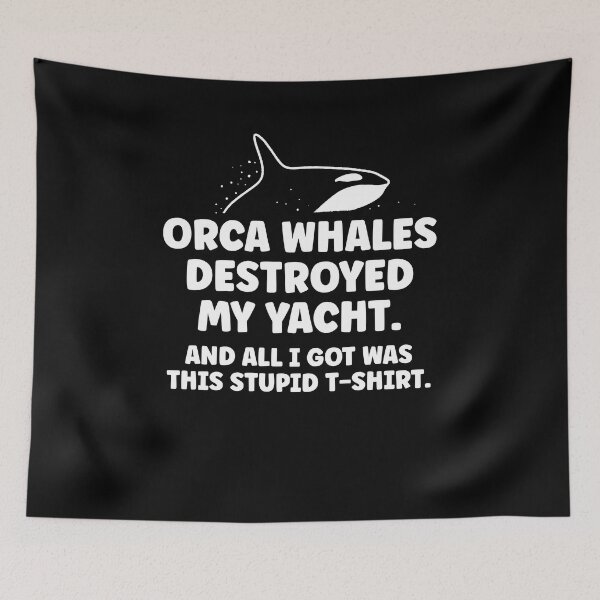 Item preview, Killer Whales Attacks Yachts - Team Orca whales destroyed my boat designed and sold by abowersock.
