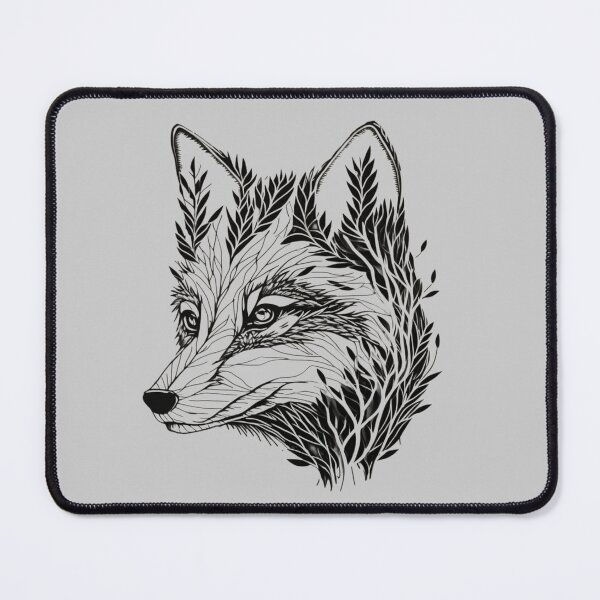 Item preview, Fox Face Made of Branches and Leaves designed and sold by iCherryRed.