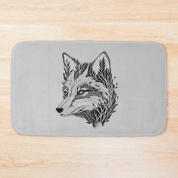 Item preview, Fox Face Made of Branches and Leaves designed and sold by iCherryRed.