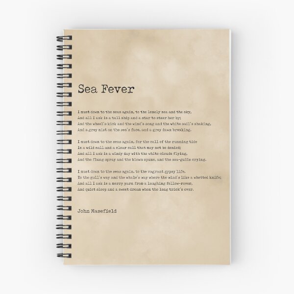 Item preview, Sea Fever - John Masefield Poem - Literary Print 3 - Typewriter designed and sold by Studio Grafiikka.