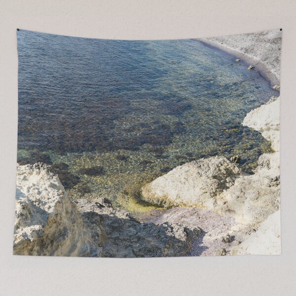 Item preview, Rough White Limestone Cliffs and Clean Blue Ocean designed and sold by Georgia Mizuleva.