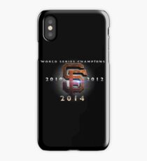 SF Giants World Series Champs X 3 MOS iPhone Case/Skin