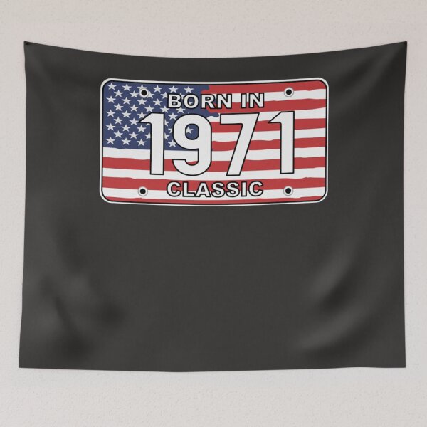 Item preview, Born In 1971 Classic - Roadsign Birthday Shirt  designed and sold by DannyCFrancis.