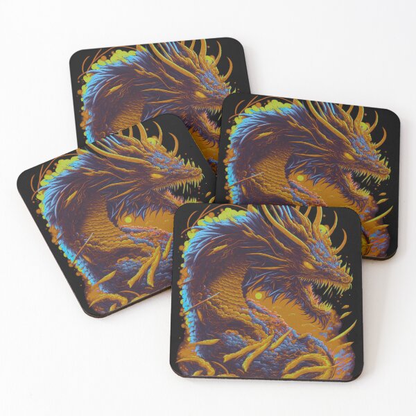 Item preview, Psychedelic Dragon - For a Fantasy Art Lover designed and sold by druidwolfart.