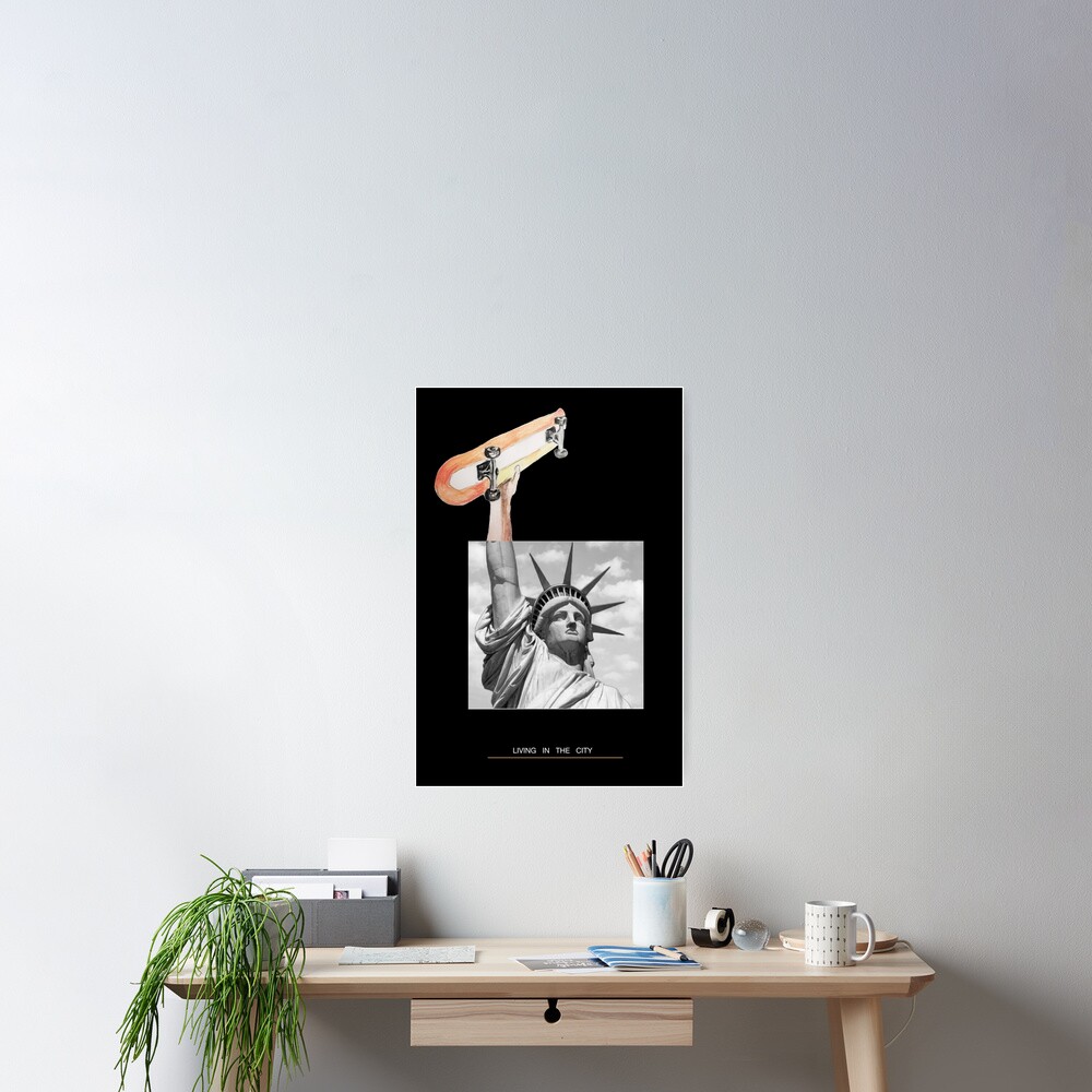 Skateboard New york Poster