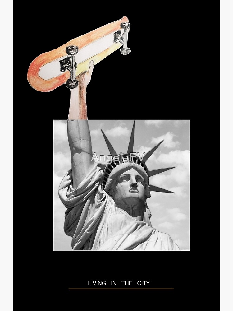 Skateboard New york by AngelaFV