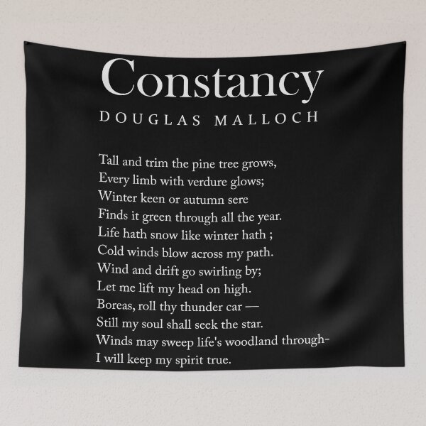 Item preview, Constancy - Douglas Malloch Poem - Literature - Typewriter Print 1 - Black designed and sold by Studio Grafiikka.