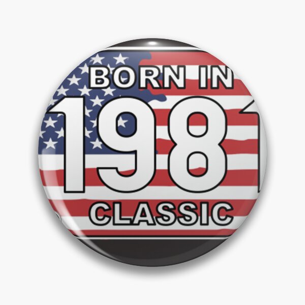 Item preview, Born In 1981 Classic - Roadsign Birthday Shirt  designed and sold by MaryCMarshall.