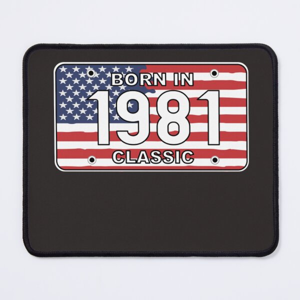 Item preview, Born In 1981 Classic - Roadsign Birthday Shirt  designed and sold by MaryCMarshall.