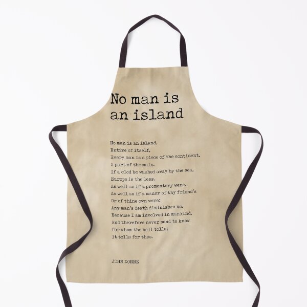 Item preview, No Man Is An Island - John Donne Poem - Literature - Typewriter Print 3 designed and sold by Studio Grafiikka.
