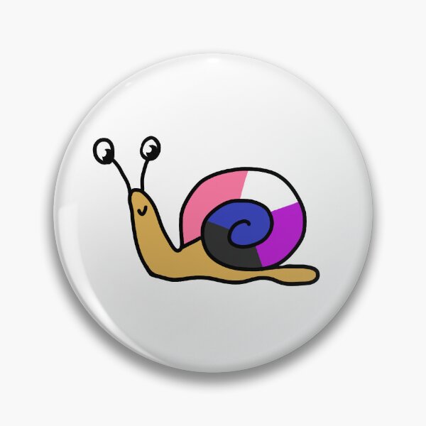 Item preview, Genderfluid Pride Flag Snail designed and sold by scamander7.