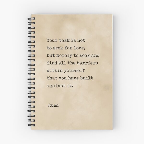 Item preview, Do not seek Love - Rumi Quote 3 - Literature - Typewriter Print designed and sold by Studio Grafiikka.