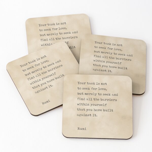 Item preview, Do not seek Love - Rumi Quote 3 - Literature - Typewriter Print designed and sold by Studio Grafiikka.