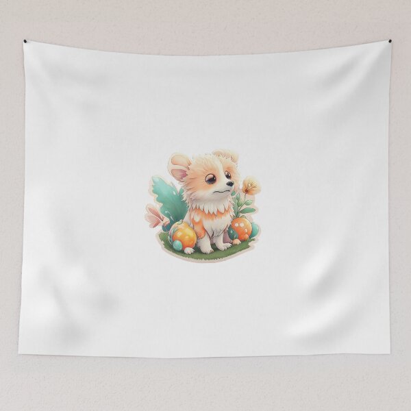 Item preview, Playful Pup Sticker designed and sold by mdhanim.