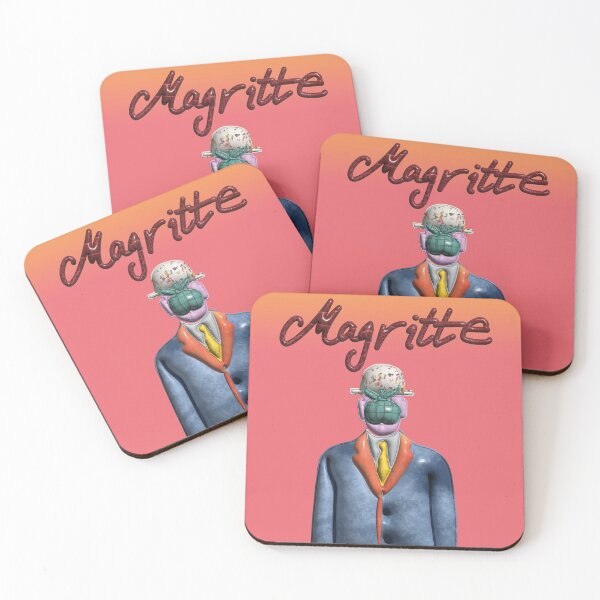 Item preview, The fashion of Magritte, the son of man, 3D illustration designed and sold by utaart.