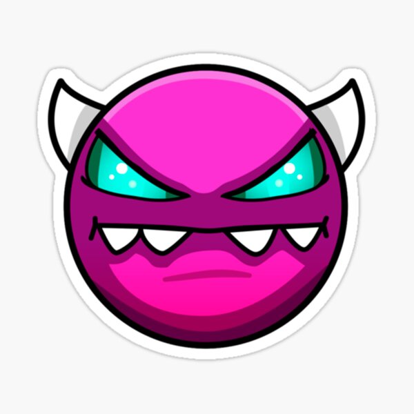 Geometry dash Extreme demon Sticker for Sale by CoryBaxter