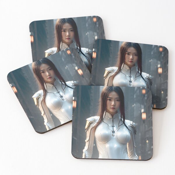 Item preview, Lovely Asian Cyberpunk Portrait - Cool Art designed and sold by joejiing.