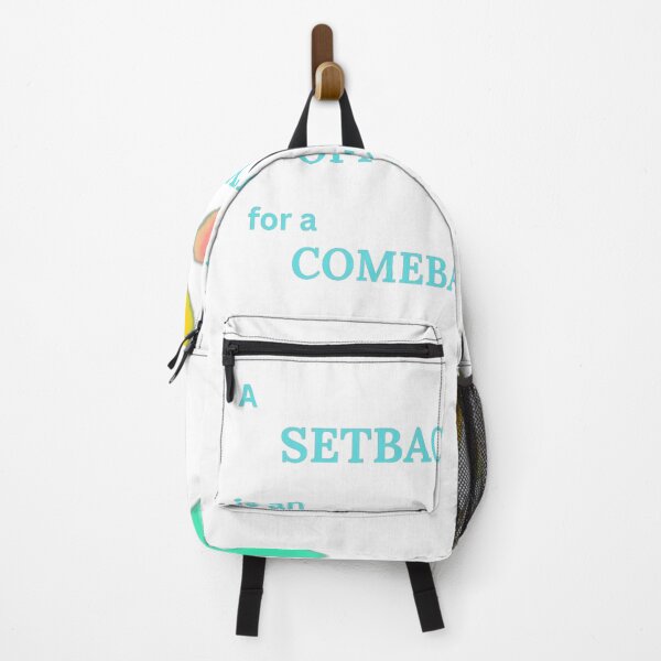 Item preview, A setback is an opportunity for a comeback designed and sold by Kindness Canvas.