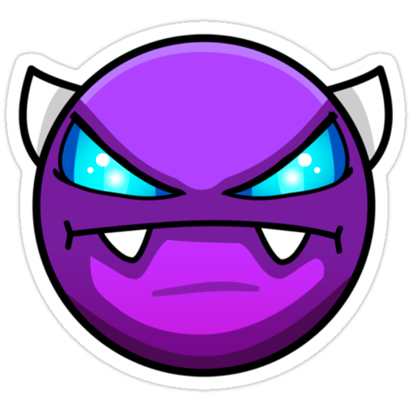 "Geometry dash Easy demon" Stickers by CoryBaxter | Redbubble