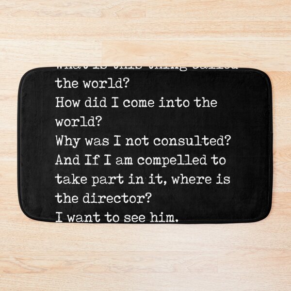 Item preview, Where am I - Soren Kierkegaard Poem - Literature - Typewriter Print - Black designed and sold by Studio Grafiikka.