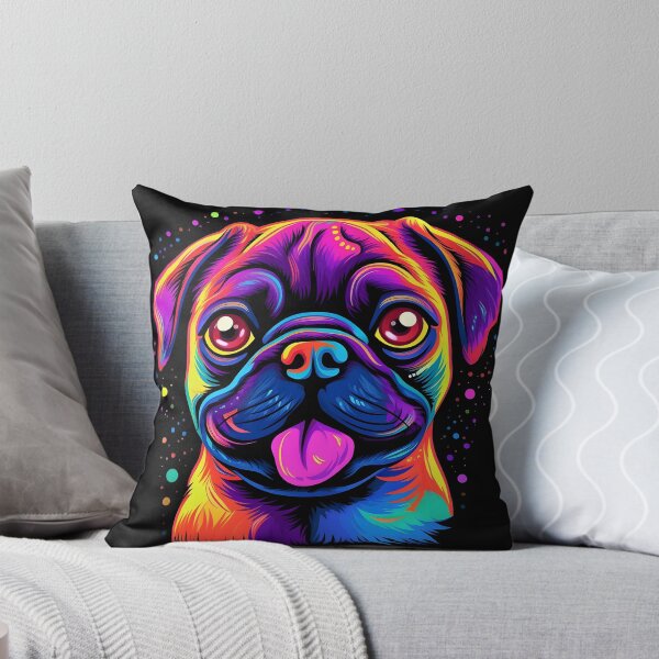 Item preview, Colorful Pug Puppy  designed and sold by ARTficiallyAnon.