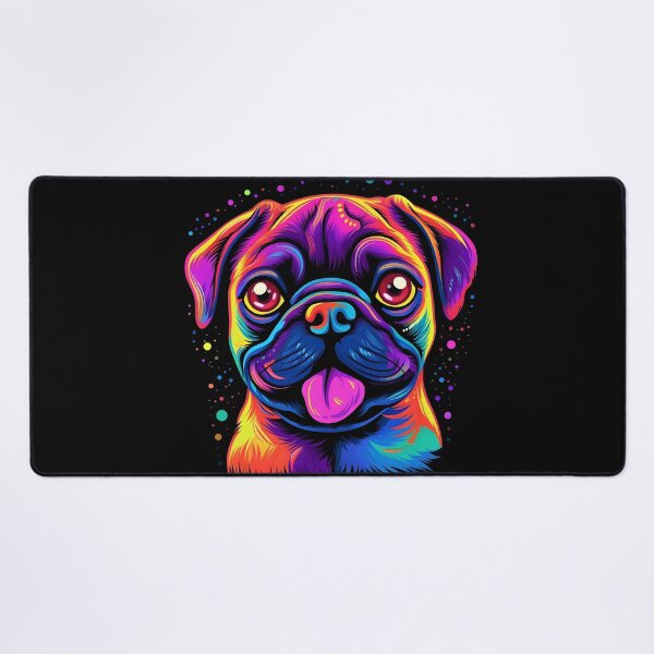 Item preview, Colorful Pug Puppy designed and sold by ARTficiallyAnon.