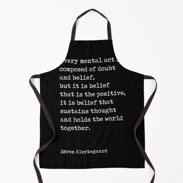 Item preview, Doubt and Belief - Soren Kierkegaard Quotes - Literature - Typewriter Print - Black designed and sold by Studio Grafiikka.