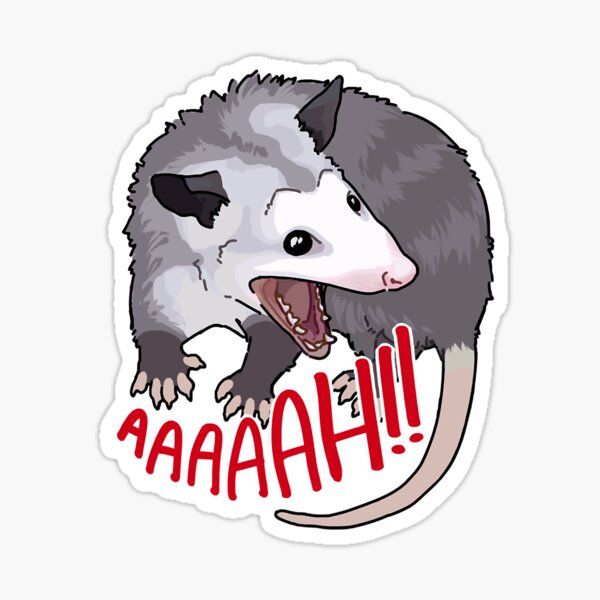 Item preview, Possum scream at own ass  designed and sold by Margaretatter.