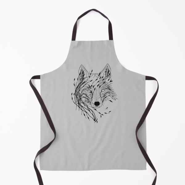 Item preview, Wolf Face Made of Branches and Leaves designed and sold by iCherryRed.