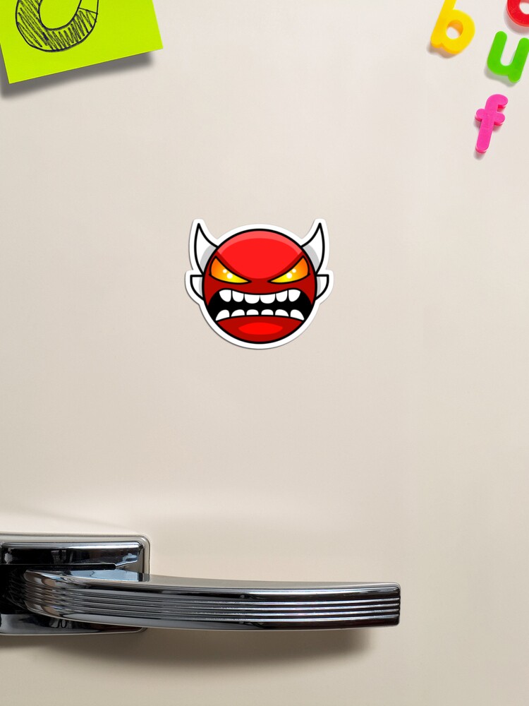 Geometry dash Extreme demon Sticker for Sale by CoryBaxter