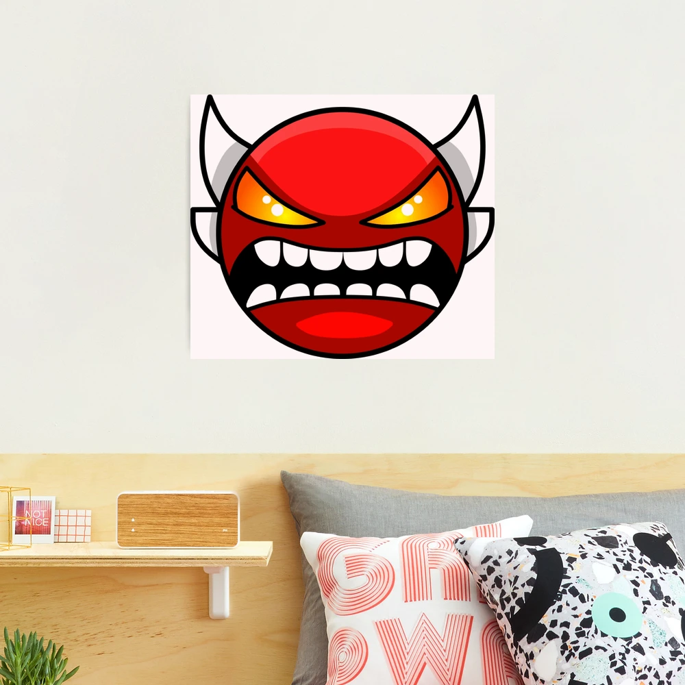 Geometry dash Extreme demon Sticker for Sale by CoryBaxter