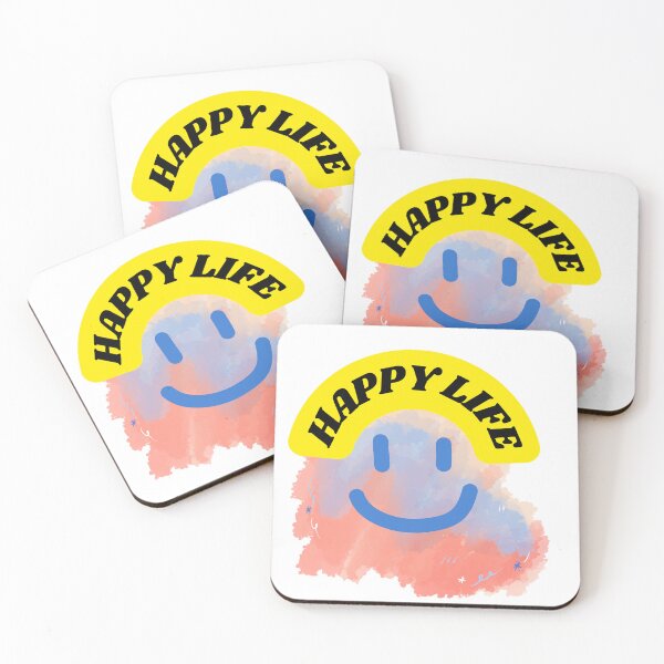 Item preview, Happy Life Print Design designed and sold by sasasticker.