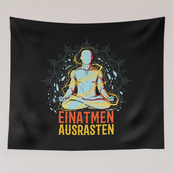 Artikelvorschau, Einatmen, entspannen, Yoga, Meditation, einatmen und ausatmen entworfen und verkauft von RobertsBennett.