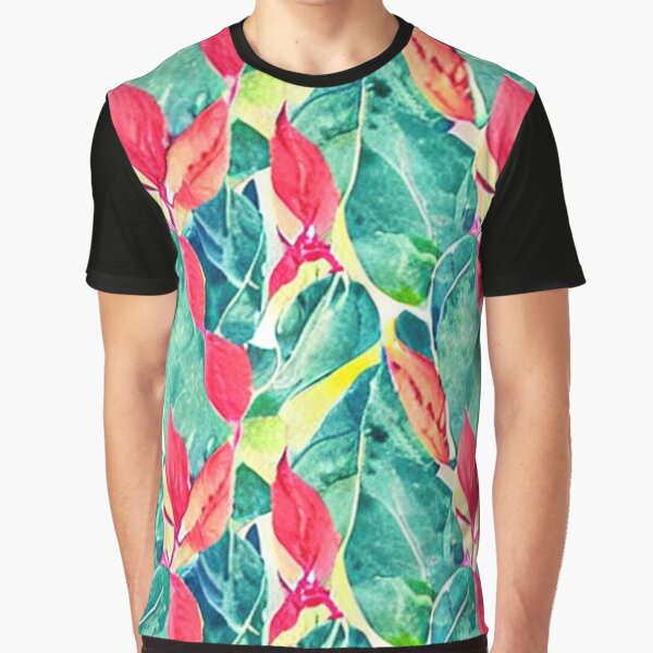 Item preview, Abstract Colorful Red and Green Leaf Pattern designed and sold by calibrit.