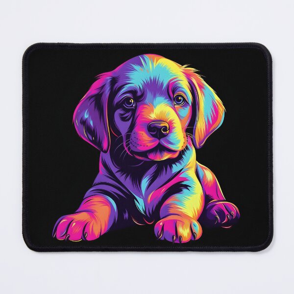 Item preview, Colorful Labrador Puppy designed and sold by ARTficiallyAnon.