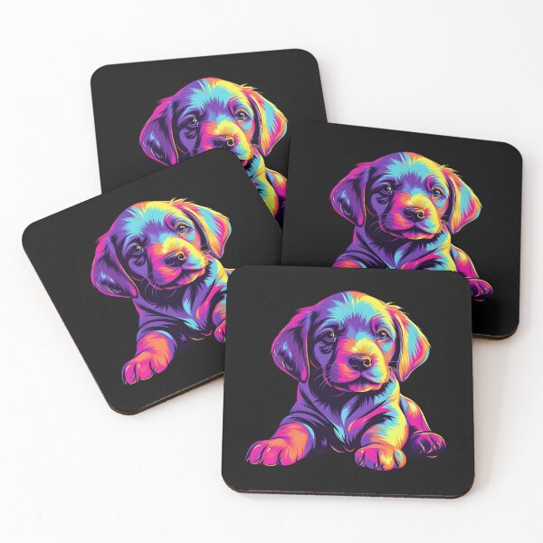 Item preview, Colorful Labrador Puppy  designed and sold by ARTficiallyAnon.