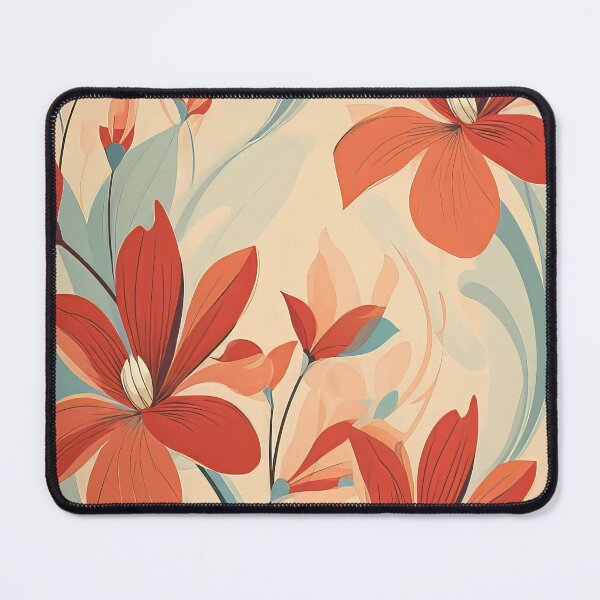 Item preview, Colorful design with flowers, in the style of terracotta. designed and sold by Kiyomi Mizushima.