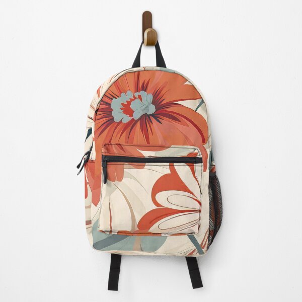 Item preview, Colorful design with flowers, in the style of terracotta. designed and sold by Kiyomi Mizushima.
